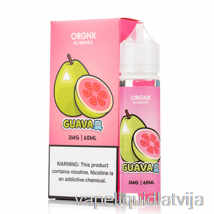 Gvajaves Ledus - Orgnx E-šķidrums - 60ml 0mg Vape šķidrums